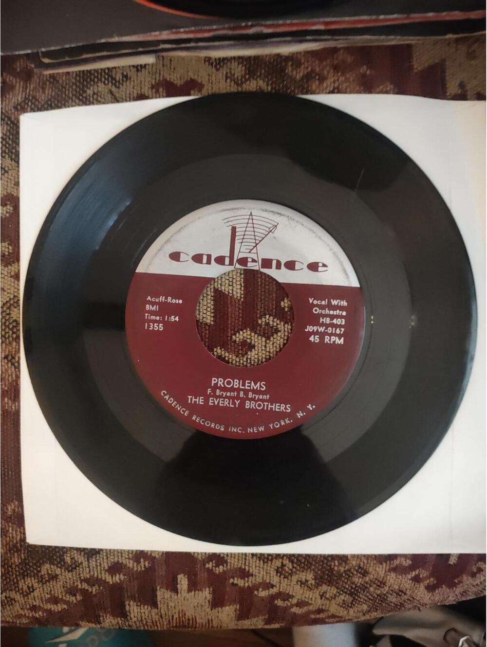 Everly Brothers - problems/ love of my life- vinyl 45 Mint